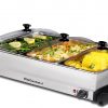 Amazon:  $43.99 ($69.99) Branded Triple 3 x 2.5 Qt. Trays, Buffet Server, Food Warmer Temperature Control