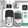 Amazon: $57.03 ($247.99) Keyless Entry Door Lock Deadbolt with Handle Set – SMONET Fingerprint WiFi Smart Locks