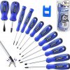 Amazon:$8.49 ($16.99)CARTMAN 12 Piece Magnetic Screwdriver Set 6 Phillips and 6 Flat Professional Cushion Grip Hand Tools Set