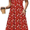 Amazon:  $13.85 ($32.97) Women Summer Short Sleeve Midi Dress with Pockets Casual Aline Flowy Tshirt Dress Floral