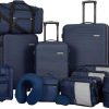 Amazon: $119.00 ($229.00) Branded Riddock Luggage and Travel Accessories, Navy Blue, 14-Piece Set