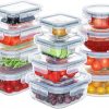 Amazon:  $27.99 ($29.99) Glass Food Storage Containers Set, 24 Pieces Airtight Glass Meal Prep Containers with Lids