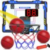 Amazon: $13.99 ($27.98) Basketball Hoop Indoor, Kids Basketball Hoop Over The Door Basketball Hoop w/ LED