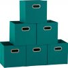 Amazon: $13.49 ($31.99) Household Essentials Foldable Fabric Storage Bins | Set of 6 Cubby Cubes w/ Handles