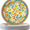 Amazon: $10.99 ($21.99) 6 Pieces 8” Talavera Melamine Plates, Mulitcolor Decorative Dinnerware