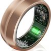 Amazon : $69.99 ($199.99)  Smart Ring Health Tracker, No App Subscription, Sleep Tracker for Men Women, 7-Day Battery Life Fitness Tracker Heart Rate Monitor, 5ATM Waterproof Compatible with iOS & Android(Rose Gold, Size 8)
