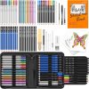 Amazon: $11.99 ($23.99) Art Supplies for Adults Kids, 81-Pack Pro Art Kit Drawing Pencils Set