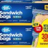Amazon: $6.49 ($15.99) 300Ct Sandwich Bags Zipper Top, Resealable Plastic Food Storage Bags