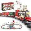 Amazon :$12.49 ($26.99)JUQU Train Set, Christmas Train Set for Around The Tree w/Lights & Xmas Sounds, Christmas Tree Train Toys, Electric Toy Train Set for Boys, Toddler Model Train Gifts for 3 4 5 6 7 8+ Years Old Kids