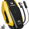 Amazon:$12.49 ($29.99)Tire Inflator Portable Air Compressor - Air Pump for Car Tires - 12V DC Compact Tire Pump with Auto Shutoff Function - Multipurpose Car Accessory with LED Light, Yellow, Medium