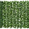 Amazon:$39.99 ($49.99)DearHouse 118x39.4in Artificial Ivy Privacy Fence Wall Screen, Artificial Hedges Fence and Faux Ivy Vine Leaf Decoration for Outdoor Garden Decor