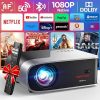Amazon:$119.99 ($269.99)[Netflix Officially/Auto Focus] Smart Projector with WiFi 6 and Bluetooth, DBPOWER Native 1080p Projector with Apps Built in Netflix, Hulu, Disney+, Peacock, 600ANSI Movie Projector Dolby