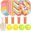 Amazon:$17.09 ($35.99)Pickleball Paddles Set of 4, USAPA Approved Premium Wood Pickleball Set with 4 Pickleball Balls and 1 Carry Bag Pickleball Rackets with Ergonomic Cushion Grip for Beginner & Pros Gifts for Women Youth