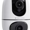 Amazon : $12.99 ($29.99)   virtavo XD1 Indoor Security Camera, Dual-Lens & Split View, 360° PTZ Baby Monitor & Pet Cam, Motion Tracking, 2-Way Audio, Night Vision, Cloud/SD Storage, Phone App, 2.4GHz WiFi