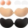 Amazon:  $7.49 ($18.99) 2 Pairs Women Sticky Bra Adhesive Push Up Invisible Strapless Bras Reusable w/ Nipple Covers