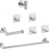 Amazon:  $15.99 ($31.99) Bathroom Hardware Set Wall Mounted Stainless Steel Bathroom Accessories Kit