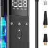Amazon : $18.59 ($30.99)  Tire Inflator Portable Air Compressor, Air Pump for Car Tires, Cordless Air Compressor 120 PSI - One Click Smart, Tire Pump for Car, Motorcycle, Bicycle, Balls, with Pressure Gauge, LED Light