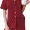 Amazon:  $7.49 ($24.99) Women Cotton Pajamas Short Sleeve Sleepwear Soft Button Down Pj Lounge Sets