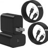 Amazon: $9.99 ($19.99) 2pk 45W Super Fast Charger Type C, 45W USB-C Charger Fast Charging Block with 6FT C Cable