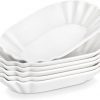 Amazon: $12.99 ($29.99) 7.8 inch Rectangle Appetizer Plates, Porcelain Small Salad Plates Set of 6, White Dessert Plates