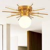Amazon : $19.99 ($39.99)  E26 Gold Semi Flush Mount Ceiling Fixtures,15''Hallways Modern Light Fixtures Ceiling,Entryway Mid Century Ceiling Lam,Kitchenette Sputnik Light Fixtures Ceiling Mount, Foyer Entrance Laundry room
