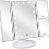 Amazon: $8.49 ($16.98) Floor Mount Tri-Fold Lighted Vanity Mirror with 21 LED Lights, Touch Screen
