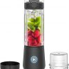 Amazon : $34.99 ($49.99) Chefman Cordless Portable Blender for Smoothies and Shakes, BPA-Free 16 oz Blending Jar w/Stainless-Steel Blades, USB-C Rechargeable with Color-Changing LEDs, Dishwasher-Safe Accessories - Black