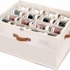 Amazon : $26.99 ($29.99)  Shoe Storage Organizer for Closet,Foldable Shoe Storage Bins with Clear Cover,Large Adjustable Shoe Box Storage Containers,Fits 8-16 Pairs,Space-Saving Shoe Cube Organizer, Beige