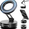 Amazon : $14.99 ($29.99) Vacuum Magnetic Phone Holder for MagSafe,Foldable Metal Suction Cup Phone Mount,360° Rotatable Phone Mount for All Smartphones & All Car Models-Black