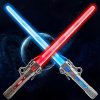 Amazon : $9.99 ($19.99)  Lightsaber Light Sabers for Kids 2 PCS, 7 Color, FX Sound 2 in1 Double Bladed LED Expandable Lightsabers for Kids Set, Gift for 8 9 10 11 12 Year Old Girls Boys