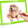 Amazon : $9.99 ($19.99) LitEnergy Portable A4 LED Copy Board Light Tracing Box, Green Ultra-Thin Adjustable USB Power Artcraft LED Trace Light Pad for Tattoo Drawing, Streaming, Sketching, Animation, Stenciling