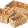 Amazon: $12.87 ($39.99) 3Pack Large and Small Wicker Storage Baskets Set, Hand Woven Baskets for Storage