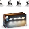 Amazon : $133.28 ($189.99) Philips Hue Smart 6 Inch LED Downlight - 4 Pack, Color-Changing, 1100LM - Control with App, Compatible with Alexa, Google Assistant, Apple HomeKit