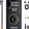 Amazon : $33.59 ($55.99)  AstroAI L4 Tire Inflator Portable Air Compressor, 150PSI Portable Air Pump for Car Tires with Pressure Gauge LED Light, Electric Air Pump Quick Inflation for Cars, Motorcycles, Bikes, Tires, Balls