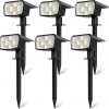 Amazon: $19.99 ($44.99) 6-Pack Solar Spot Lights Outdoor, 59 LED Solar Lights Outdoor Waterproof