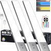 Amazon : $18.39 ($45.99)  79-LED Under Cabinet Lighting, RGB & 1500mAh Rechargeable Under Cabinet Lights, LED Closet Lights Remote, Under Counter Lights for Kitchen Pantry Bedroom, 15 Colors(3 Packs)
