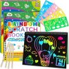Amazon:  $3.99 ($9.99) Scratch Paper Art Craft Gift: 2 Pack Rainbow Scratch Set for Kids Ages 4-8 Drawing Coloring