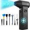 Amazon : $24.99 ($58.99)  DEGGE 10000mAh Compressed Air Duster, 180000RPM Electric Air Duster with Display Screen & Light, 4 Gear Adjustable Cordless Rechargeable Turbo Car Dryer Jet Air Blower for Keyboard,Computer,Car,Home