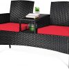 Amazon: $62.64 ($119.99) Wicker Patio Conversation Furniture Set, Outdoor Furniture Set w/ Removable Cushions