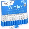 Amazon : $6.99 ($15.99) Voniko - Premium Grade AAA Batteries - 24 Pack - Alkaline Triple A Battery - Ultra Long-Lasting, Leakproof 1.5v Batteries - 10-Year Shelf Life