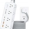 Amazon: $11.49 ($25.99) Power Strip Surge Protector, 5FT Braided Extension Cord with Multiple Outlets-8 AC Outlets
