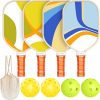 Amazon: $14.84 ($29.69) Pickleball Paddles Set of 4, Premium Wood w/ 4 Indoor & Outdoor Pickleball Balls