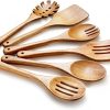 Amazon: $14.79 ($36.98) Wooden Spoons For Cooking, 6 Pieces Natural Acacia Wooden Cooking Utensils