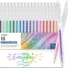 Amazon:  $5.99 ($9.99) Glitter Gel Pens, 18 Colors Metallic Vibrant Sparkle Gel Pens for Coloring