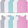 Amazon:  $7.31 ($15.99) 10pk Branded Girls’ Undershirts (Camis & Tanks) $7.3 ($16), 5Pk Girls’ Originals Crop Cami Pack