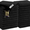 Amazon: $11.49 ($22.99) 24 Pack Microfiber Cleaning Cloth(12 x 12 Inches, Black), Ultra Soft and Absorbent Cleaning Rags
