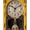 Amazon : $15.65 ($30.00)  Clockswise Vintage Grandfather-Style Wall Clock with Wood-Effect Plastic Pendulum, Battery-Operated - for Home Decor, Living Room, Home Office, Kitchen or Dining Room ? Yellow with Distressed Finish