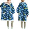 Amazon:  $6.99 ($30.99) Wearable Blanket Hoodie, Sherpa Hooded Blanket Printed for Adult & Kids