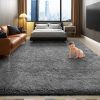 Amazon: $9.99 ($31.99) 4×6 Area Rugs for Bedroom Living Room, Grey Fluffy Fuzzy Shag Shaggy Soft