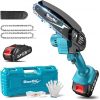 Amazon: $19.99 ($39.99) 6-inch Mini Chainsaw Cordless, Handheld Electric Power Chain Saw w/ Battery
